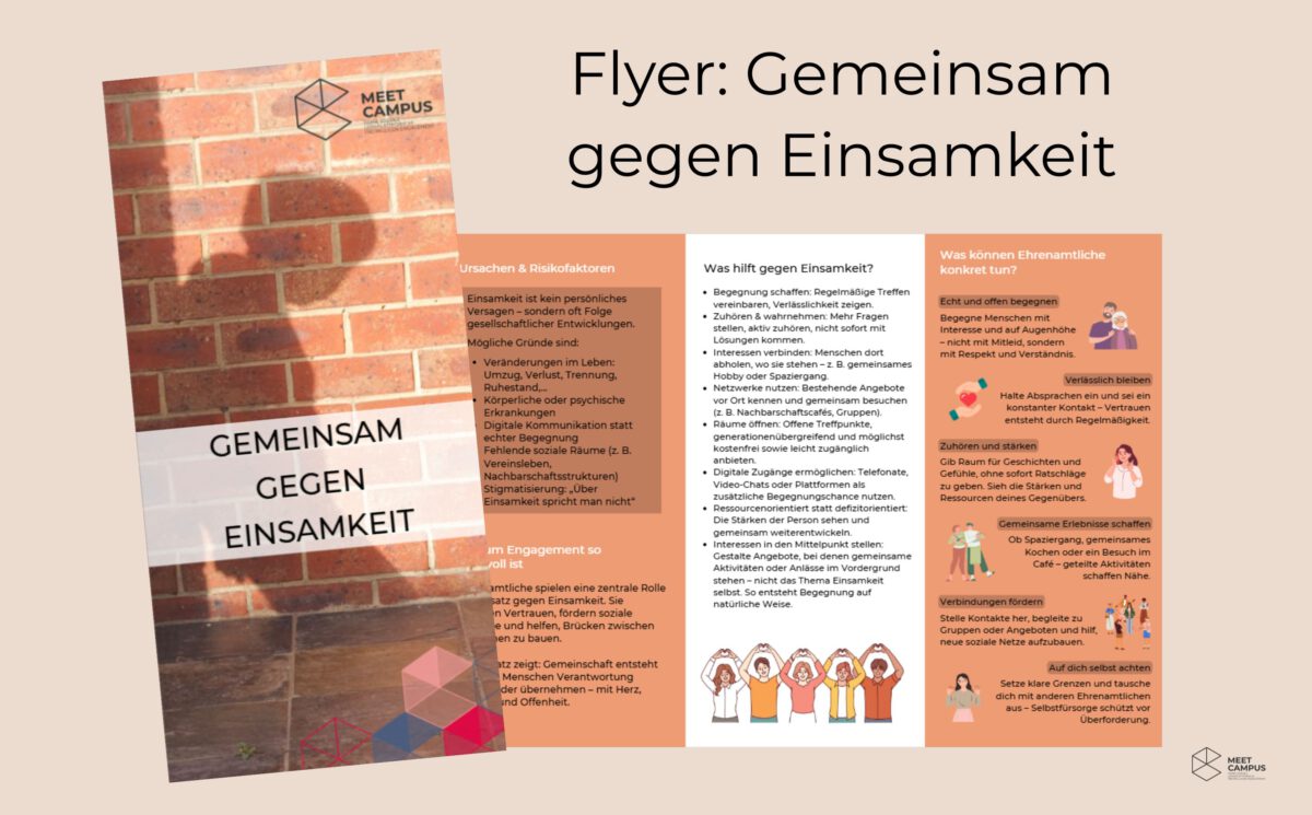 Bild des Flyers gegen Einsamkeit