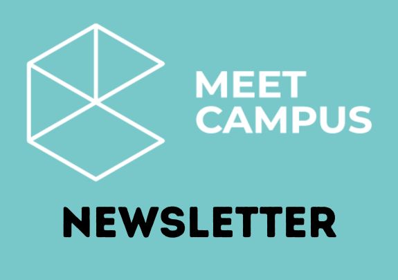 MEET Campus Newsletter Logo – Anmeldung zum monatlichen Newsletter über soziales Engagement, Bildung und Gemeinschaft